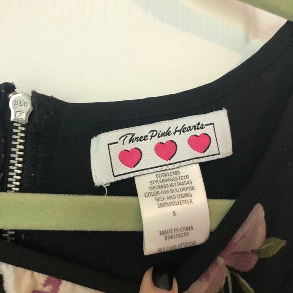 Purple and White Floral Print Dress - Picture 5 of 7